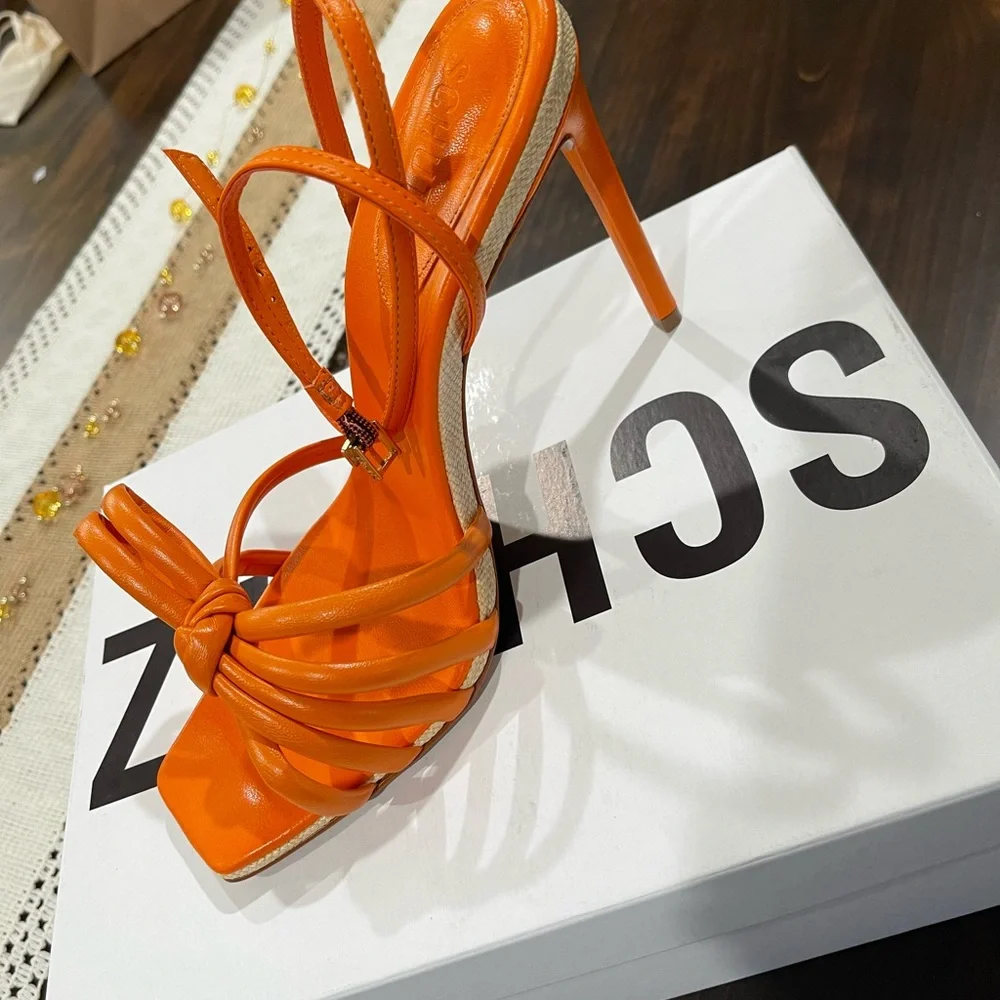 Schutz Blossom Bow Heels - Picture 1 of 12